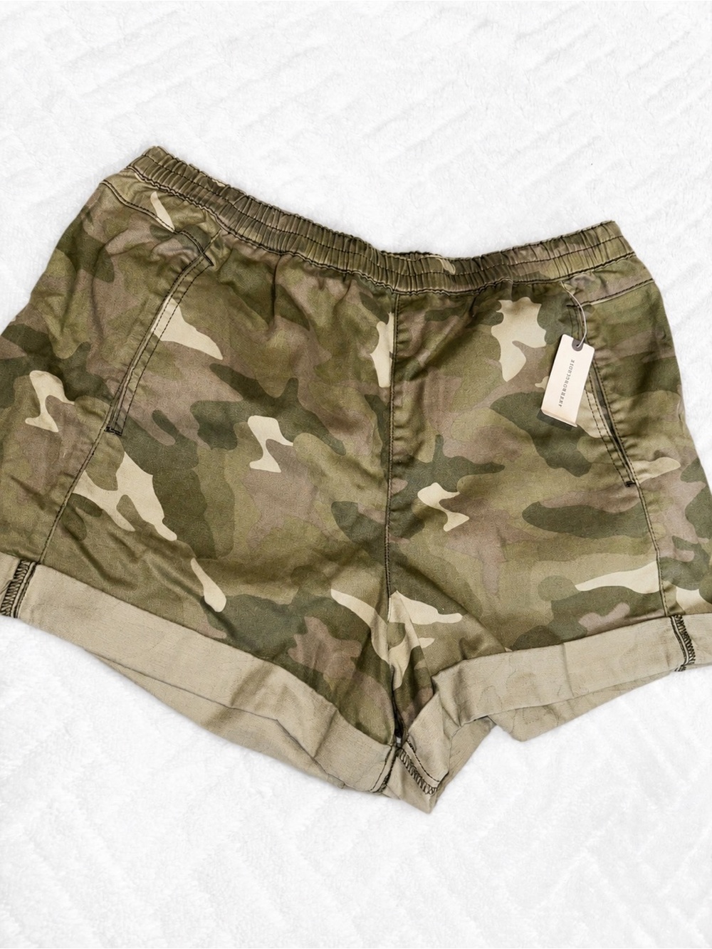 🌸 Pilcro Anthropology Camo Elastic-Waist Women's Shorts